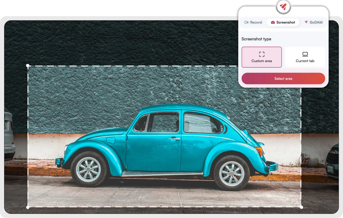 Capture screenshots on Chrome using GoDAM Chrome extension